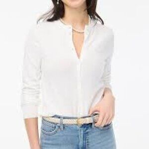J.Crew NWT Classic cotton cardigan sweater